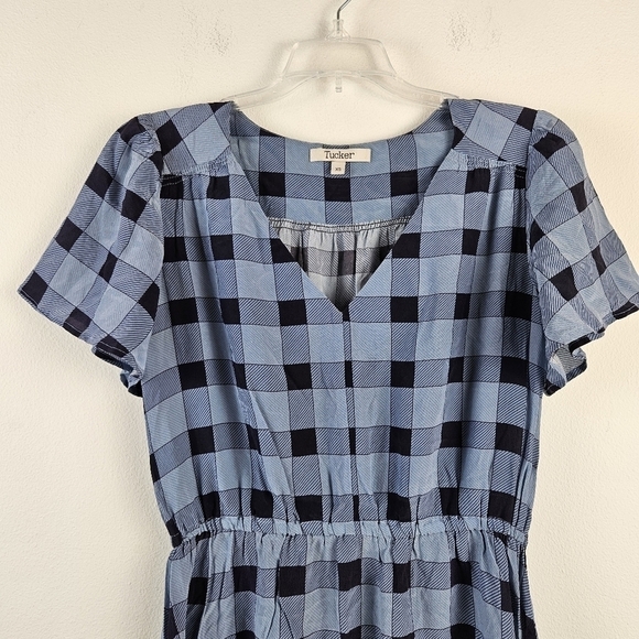 Tucker NYC- Chelsea Dress In picnic plaid Size XS - Picture 4 of 9